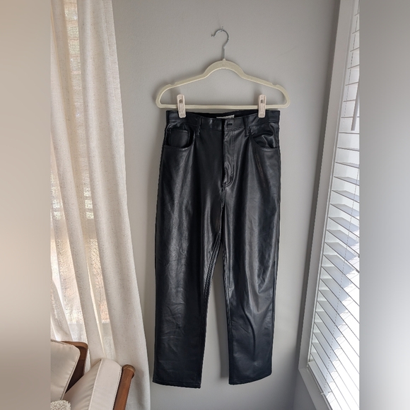 Abercrombie & Fitch Pants - Abercrombie & Fitch Black Leather Pants